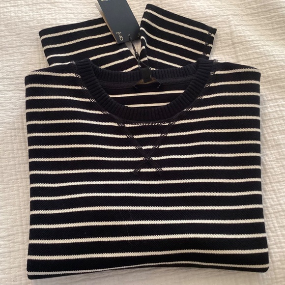 Massimo Dutti Tops - Massimo Dutti Long Sleeve top, navy with white stripes, size xsmall